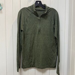Lululemon Men’s Green Quarter-Zip Pullover